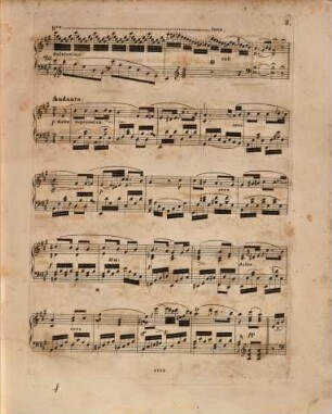 Beliebtes Thema mit Variationen im brillanten Salon-Styl : pour le piano ; op. 811, 2. Ach wenn du wärst mein Eigen, von Kücken