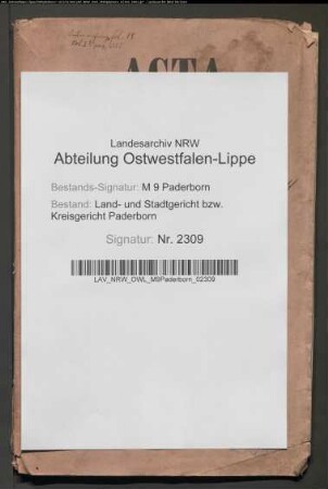 Erblasser: Westhoff, Maria Catharina: