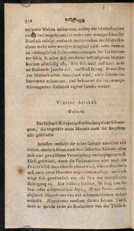 532-539, §. 1. Fortschaffung der Nachgeburt.