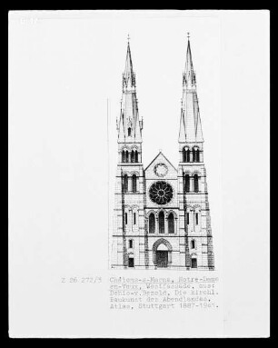 Châlons-sur-Marne, Notre-Dame-en-Vaux, Westfassade