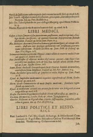 Libri Politici Et Historici.