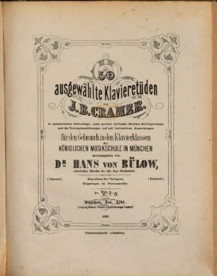 50 ausgewählte Klavier-Etüden