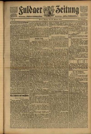 Erste Ausgabe vom Freitag, den 23. Februar 1906.
