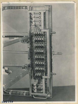 Pegelschreiber, Einschub Typ 06.14003.1, Oszillator Seitenansicht, Foto 1954