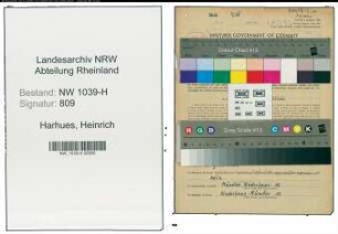Entnazifizierung Heinrich Harhues , geb. 22.08.1907 (Kuester)