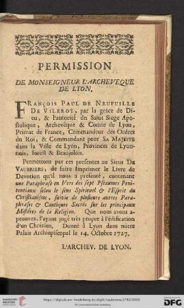Permission