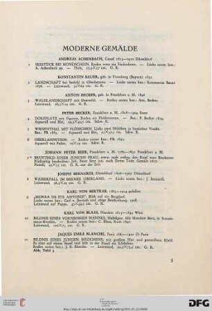 Moderne Gemälde (Nr. 1-183)