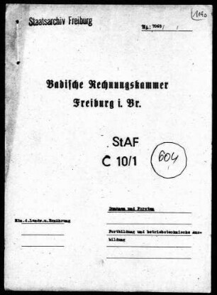 Fortbildung und betriebstechnische Ausbildung