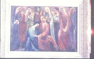 Beweinung : Beweinung. Ölgemälde (wohl 1947/1958; M. E. Nicola)