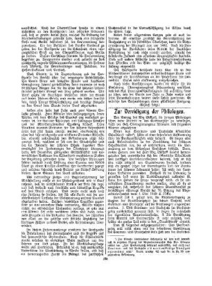 Zur Vereidigung der Philologen