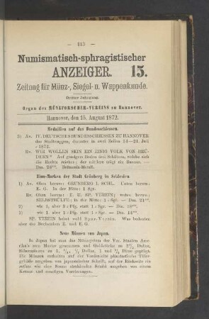 15. 15. August 1872