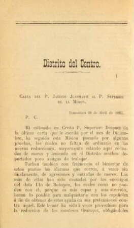 Distrito del Centro