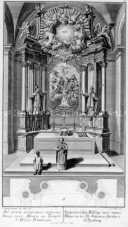 Altar, Blatt 2 aus der Mappe "Altäre und Beichtstuhl aus Bamberg"