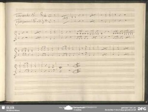 Sextett con Coro (tr, timp)