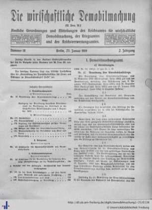 Nr. 18, 23. Januar 1919