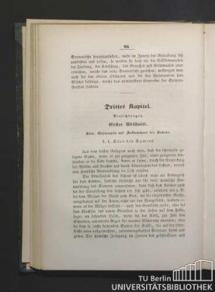Drittes Kapitel. Verrichtungen.