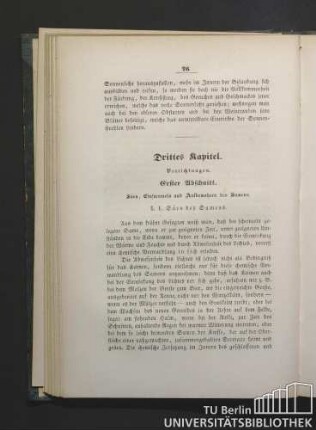 Drittes Kapitel. Verrichtungen.