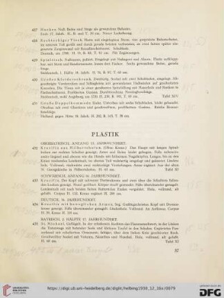 Plastik (Nr. 432-442)