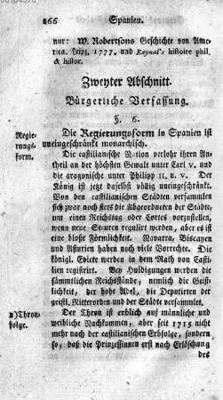 Zweyter Abschnitt. Buergerliche Verfassung