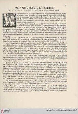 14: Die Willibaldsburg bei Eichstätt