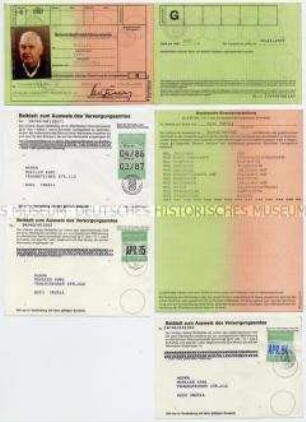 Schwerbehindertenausweis von Karl Müller - Familienkonvolut