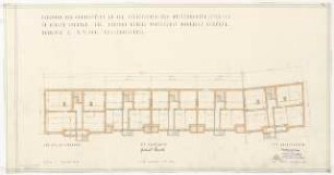 Wohnhausbebauung Seegefelder-, Wustermarker Straße, Berlin-Spandau: Baublock I: Grundriss Kellergeschoss 1:100