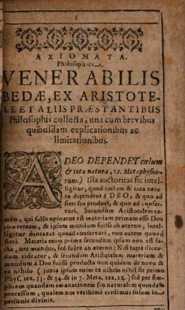 Axiomata philosophica