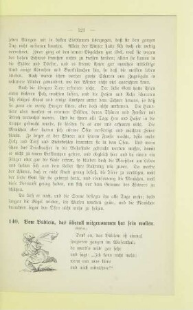 [Vom Büblein, das überall mitgenommen hat sein wollen. 140 - 172]