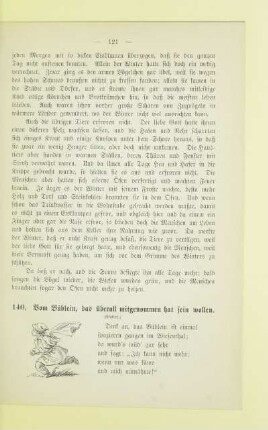 [Vom Büblein, das überall mitgenommen hat sein wollen. 140 - 172]