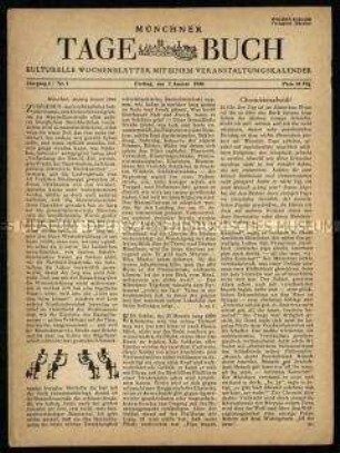 Münchner Tagebuch. 4. Jahrgang 1949