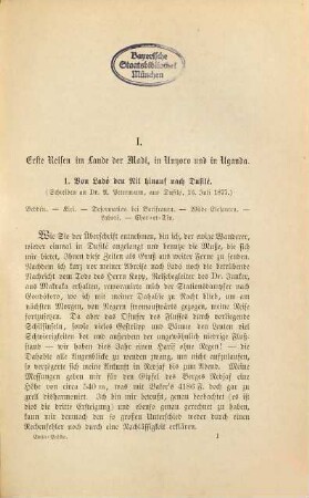 Emin-Pascha : eine Sammlung von Reisebriefen und Berichten Dr. Emin-Pascha's aus den ehemals ägyptischen Aequatorialprovinzen und deren Grenzländern