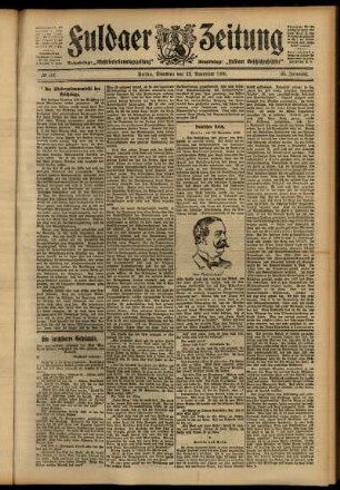 Ausgabe vom Dienstag, den 13. November 1906.