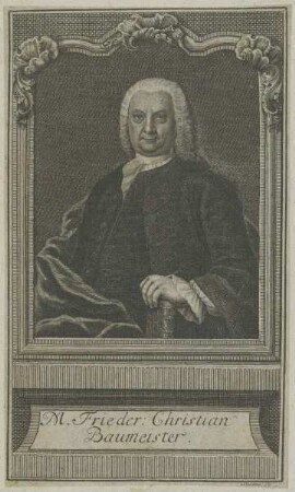 Bildnis des Frieder. Christian Baumeister