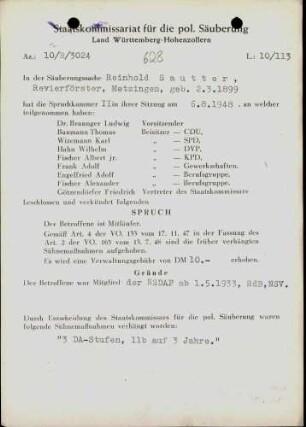 Sautter, Reinhold