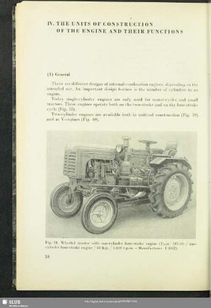 IV. The Units Of Construction Of The Engine And Their Functions
