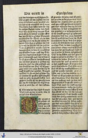 Die vorrede über den propheten Ezechielem