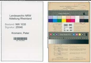 Entnazifizierung Peter Kromann , geb. 05.08.1907 (Bergbauangestellter)