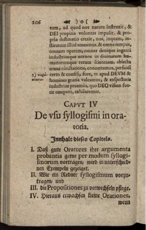 Caput IV. De usu syllogismi in oratoria.
