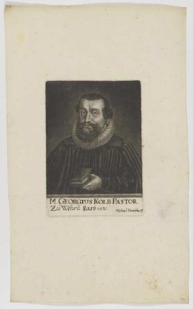 Bildnis des Georgius Kolb
