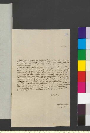 Brief von Hand, Ferdinand Gotthelf an Goethe, Johann Wolfgang von