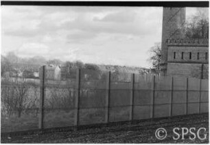 Mauerfall, Potsdam, Park Babelsberg, Ufer Park Babelsberg mit Maschinenhaus.