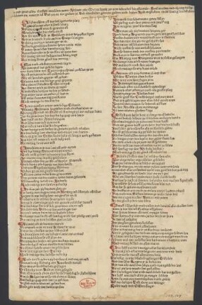 Almanach (Heiliggrabkalender) auf das Jahr 1478