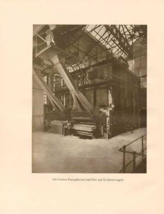 Die beiden Dampfkessel mit Silo und Kohlenwaagen