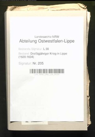Kriegskorrespondenzen Lippe-Brake