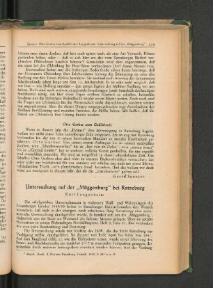 Untersuchung auf der "Müggenburger" bei Ratzeburg
