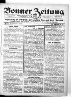 Bonner Zeitung. 1895-1933