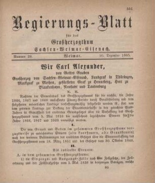 Nr. 28 : 10. Dezember 1865