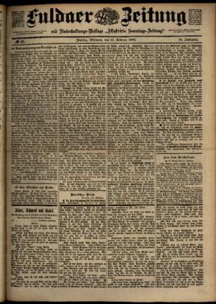 Ausgabe vom Mittwoch, den 22. Februar 1899.