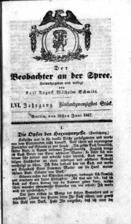 25. Stueck, 22. Juni 1857