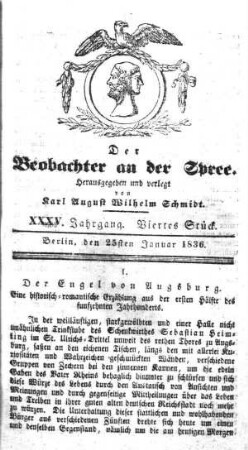 4. Stueck, 25. Januar 1836
